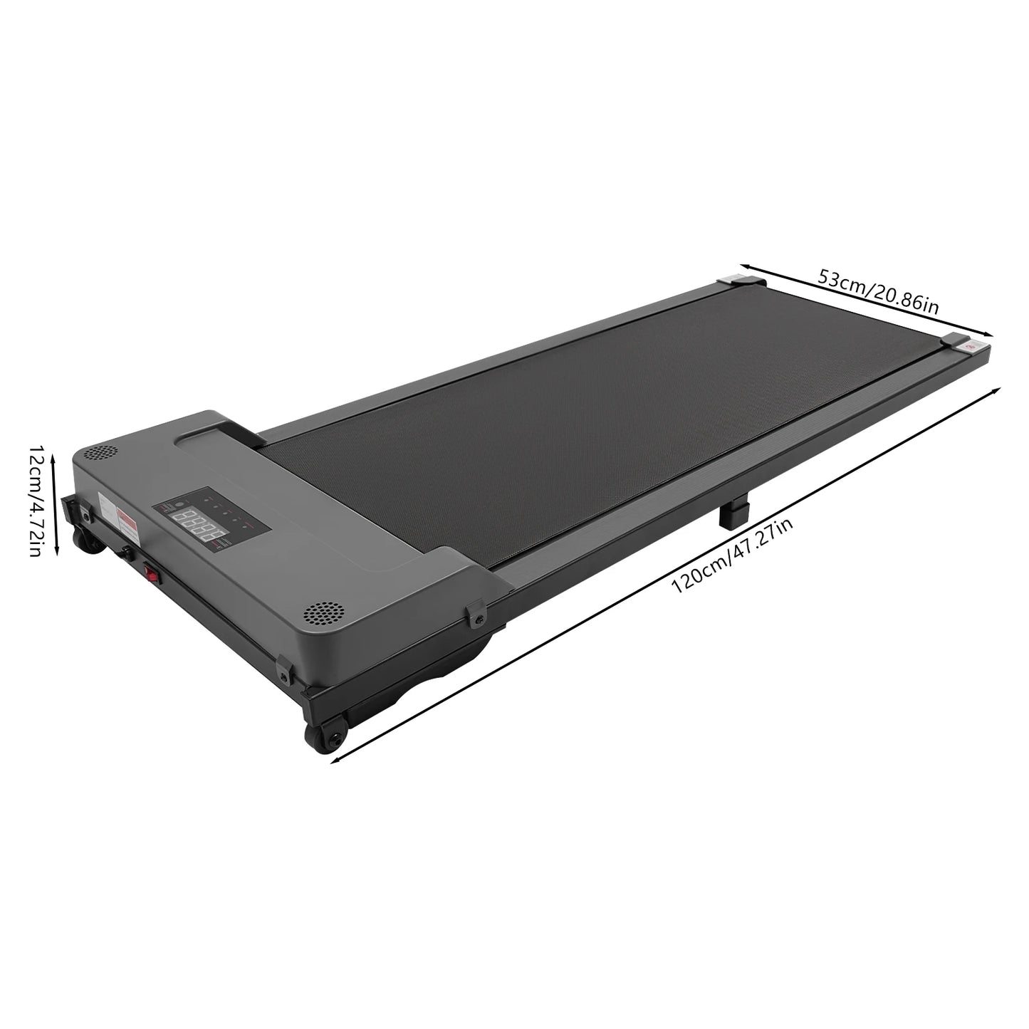 Loopband - Loopbanden - Wandelband - Walking Pad - Treadmill - Elektrische loopband voor onder het bureau - voor wandelen en joggen - Grijs
