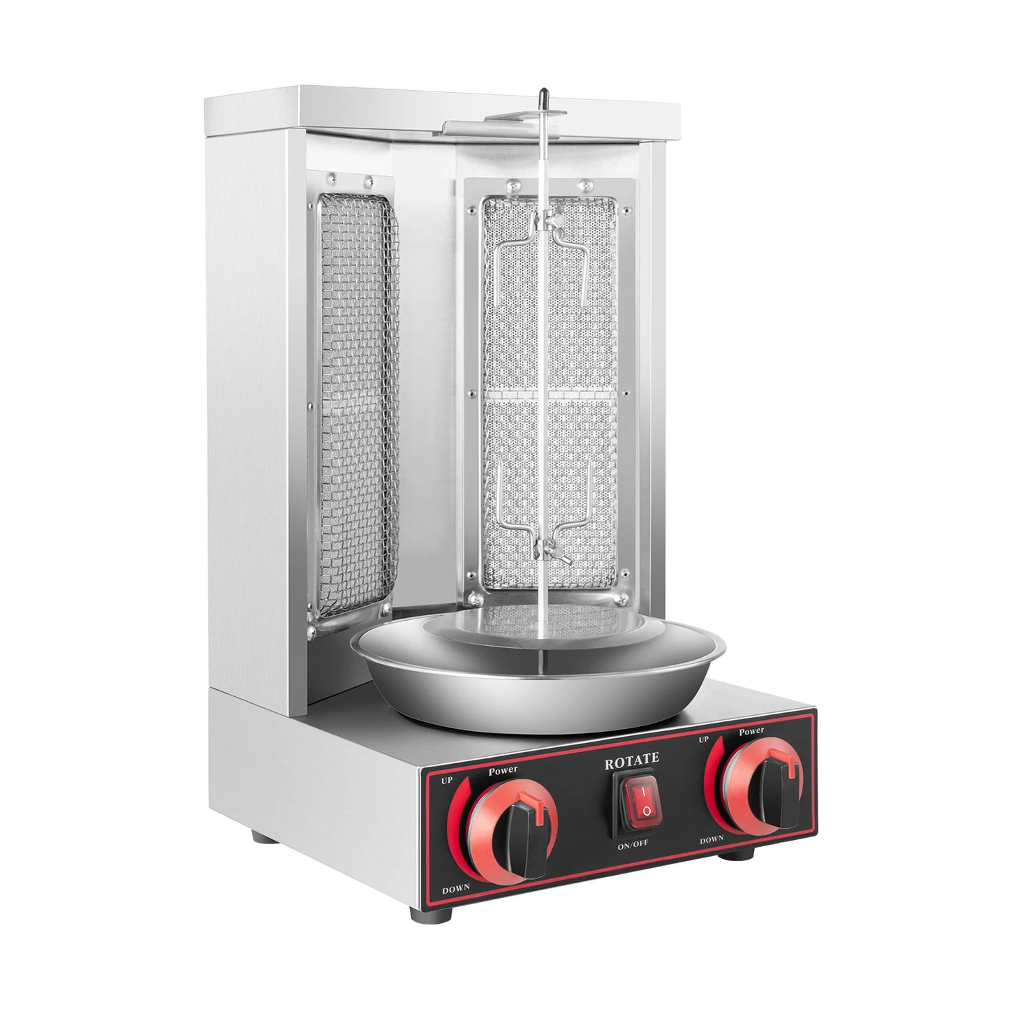 Gas Döner Kebab Grill – Döner Barbecue – Shawarma Grill – Kebab Grill – 12 Kg Capaciteit – 3000W Vermogen – Rvs Materiaal