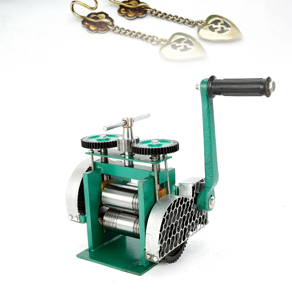 Rolling Mill – Metaalbewerking Machine – Sieraden Gereedschap – Plaat Uitrollen – Gietijzer En Geharde Staal – Precisie Instelling - QUORE