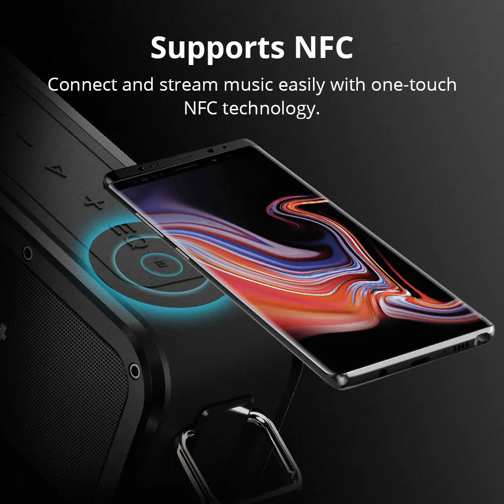 Speaker - Speaker Cables - Bookshelf Speaker - Speakers for PC - BT 5.0 - NFC - 40W - 15H Playtime - IPX7 - Black