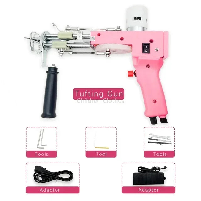 Tufting Gun – Tuftpistool – Borduurmachine – Tufting Machine – Punch Needle – Elektrisch 70W – Instelbare Snelheid 5-40 Steken/sec