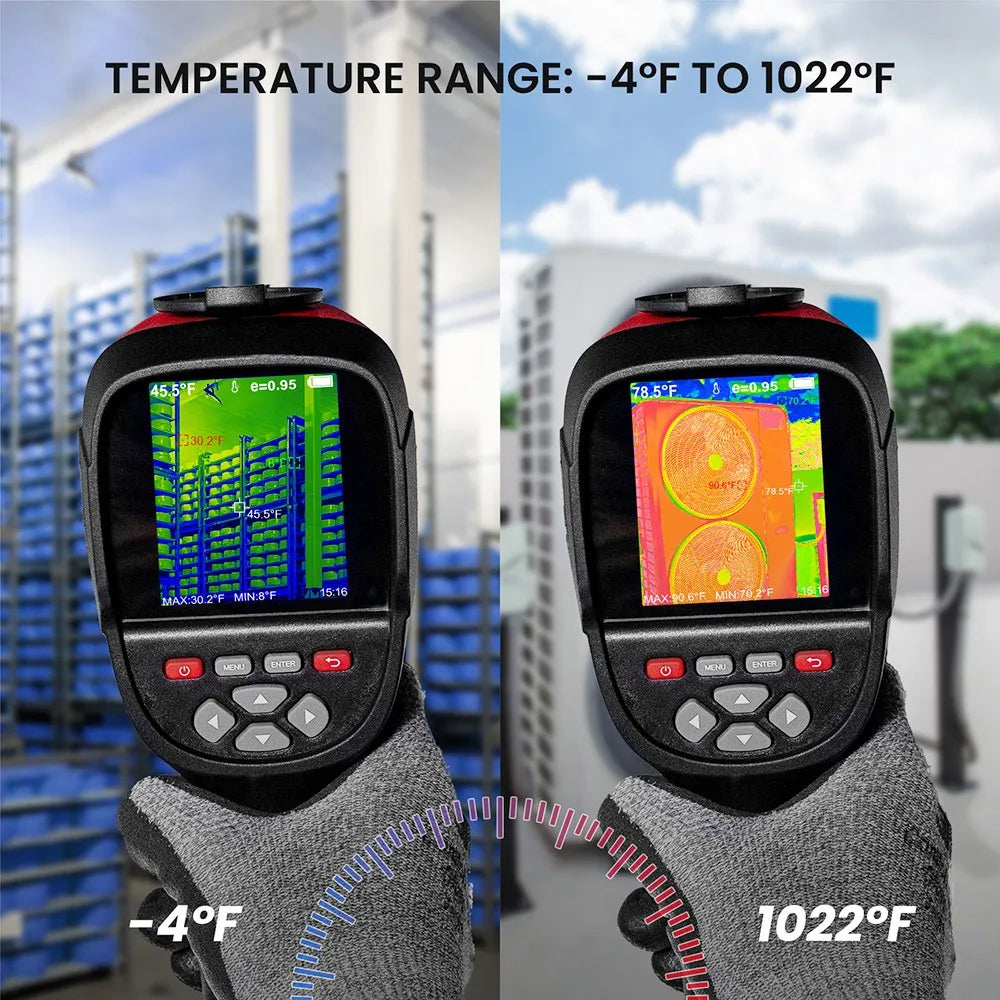 Warmtebeeldcamera – Thermische Camera – Infraroodcamera – Warmtemeter – Temperatuurmeter – 256x192 Resolutie – Temperatuurbereik -20°C Tot 550°C