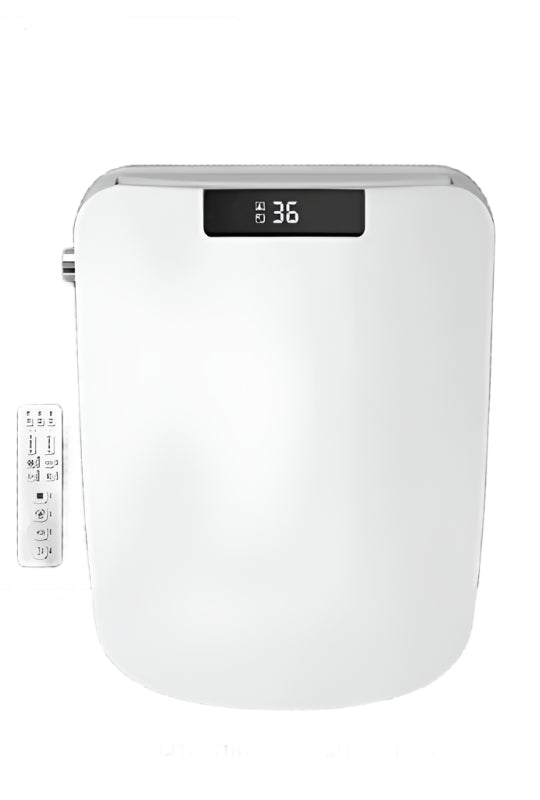 Bidetbril – Douchewc Bril – Elektronisch Bidet – Wc Bril – Verwarmde Zitting – Afstandsbediening – Kunststof – Warmwaterfunctie - 51cm - Smart Edition-Vierkant - 220V-230V