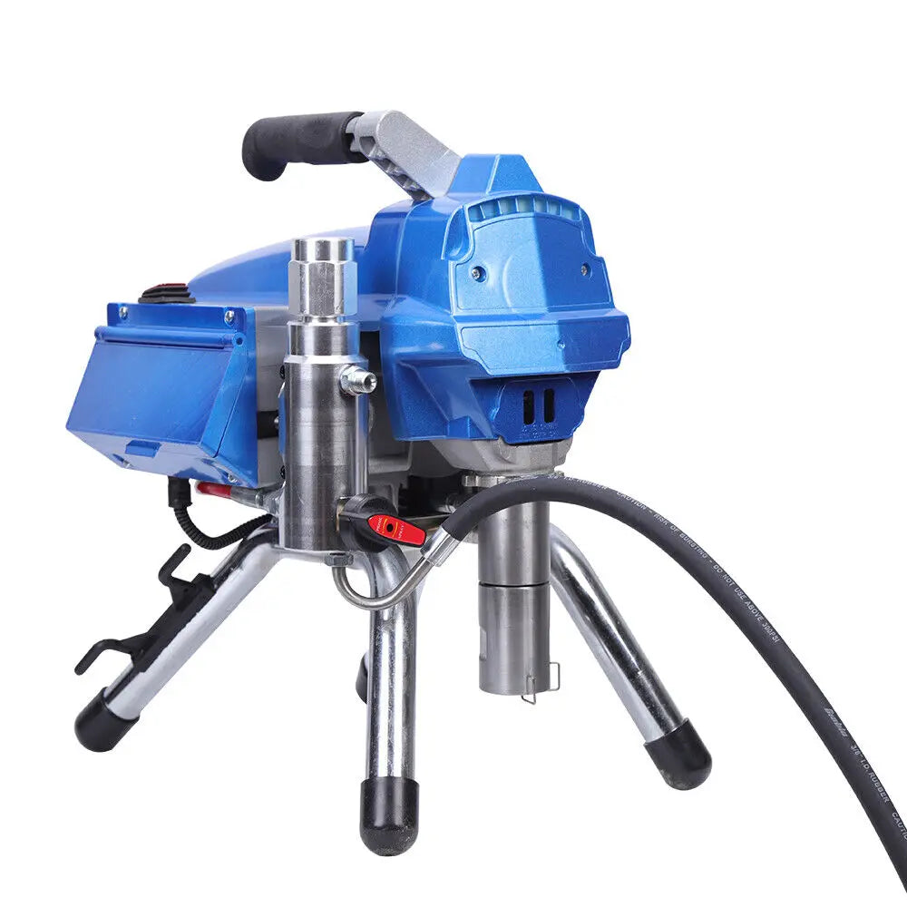 Airless Verfpistool – Spuitpistool – Verfspuit – Elektrisch Verfpistool – Airless Spray Gun – 3000W Vermogen – 3000 PSI Druk – Blauw - QUORE