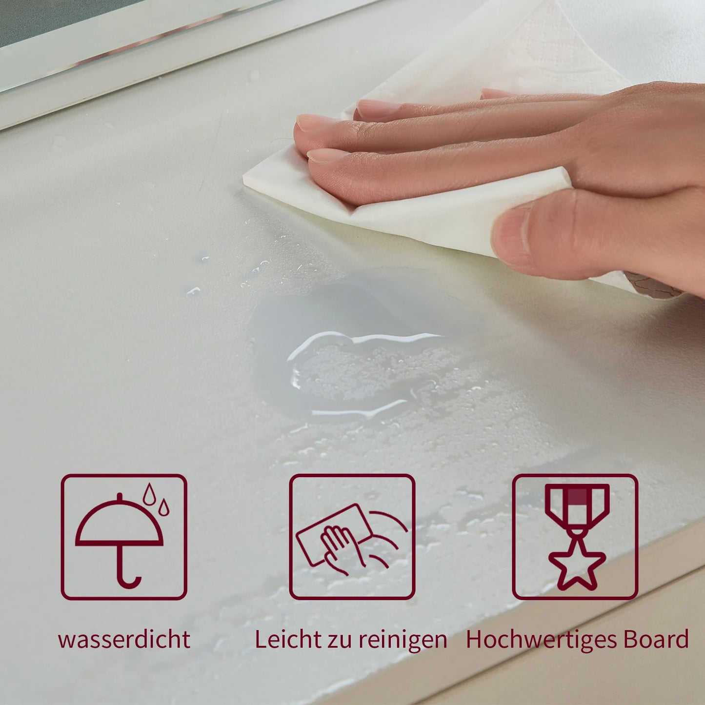 JYMTOM Schminktisch mit Beleuchtung Spiegel Verstellbarer Helligkeit moderner Frisiertisch mit 4 Schubladen Kosmetiktisch