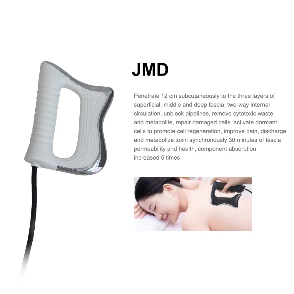 Thermo-therapie apparaat – Warmtebehandelingsapparaat – Diepe warmte massager – Spierpijn verlichter – Huidversteviger – 448 kHz frequentie – Duurzaam ABS & TPR materiaal - QUORE