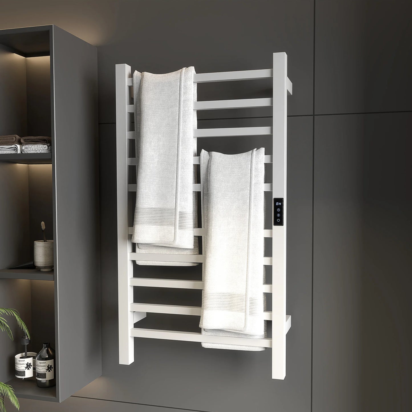 Elektrische Handdoekradiator – Elektrische Handdoekverwarmer – Handdoekdroger – Badkamer Radiator – Designradiator – Roestvrijstalen Materialen – 110 Watt Vermogen