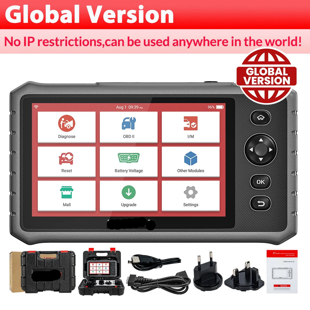 OBD2 Scanner - OBD - Uitleesapparatuur Auto - Diagnosecomputer - Storing Verwijderen - Auto Accessoires - Auto Uitlezen - 32 Reset Services - Systeem Scanner - 7" Touchscreen