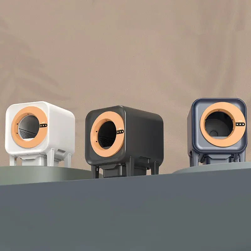 Automatische Kattenbak – Intelligente Kattenbak – Zelfreinigende Kattenbak – Slimme Kattenbak – 70 Liter Ruimte – Geavanceerde Geurcontrole - Zwart