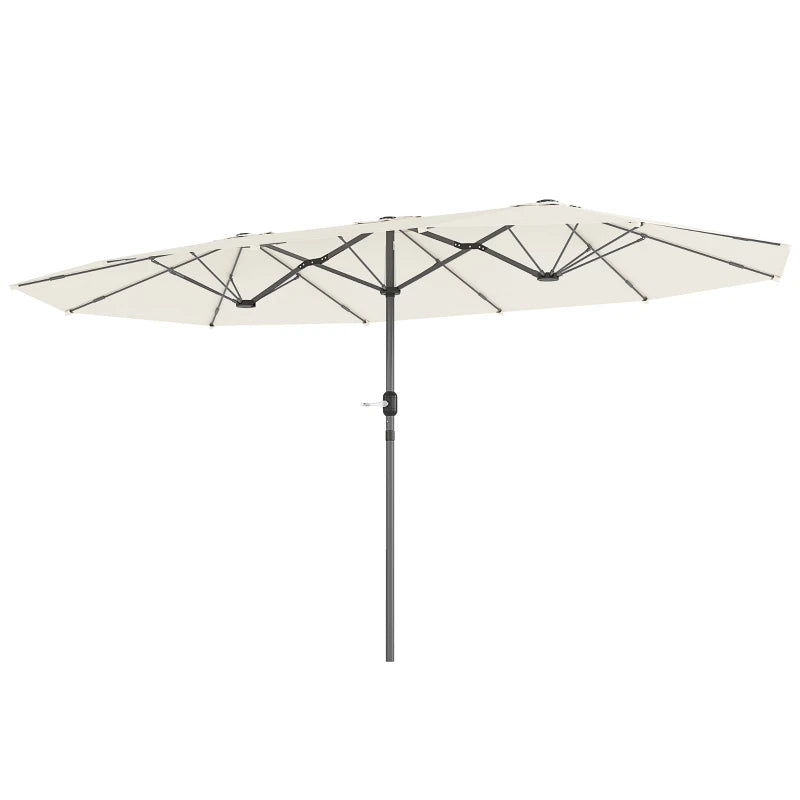 Parasol – XXL Parasol – Tuinparasol – Balkonparasol – Ovale Parasol – UPF 30+ UV-Bescherming – Handmatige Slinger