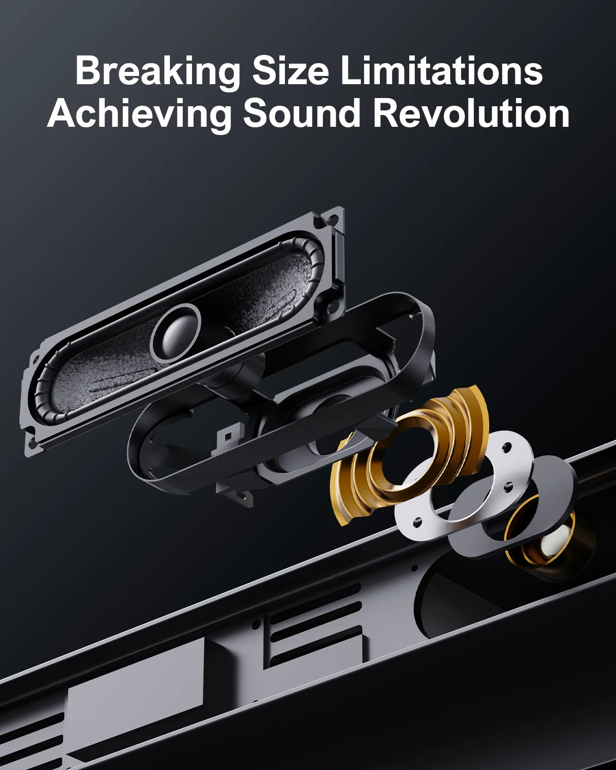 Soundbar - 2.1 Soundbar for TV - 190W - 87dB - 45Hz-20KHz - Speakers - Speaker cables - Speaker - Black