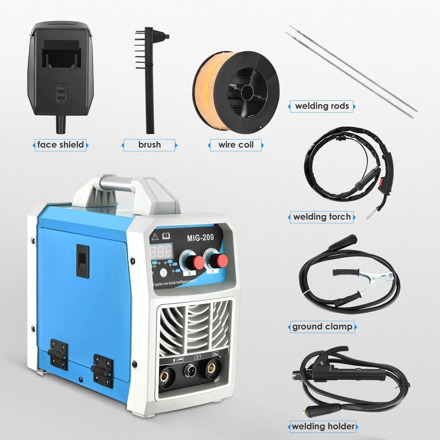 3-In-1 Lasmachine – MIG Lasser – TIG Lasser – ARC Lasser – Compact – Digitale Display – IGBT-Inverter