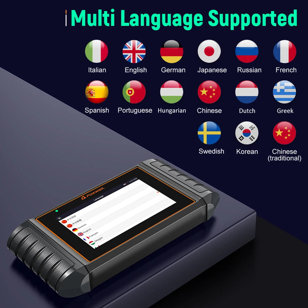 OBD2 Auto Scanner – Diagnose Scanner – Foutcode Reader – Motor Scanner – ABS Scanner – Touchscreen 5,5 Inch – Wifi Updates