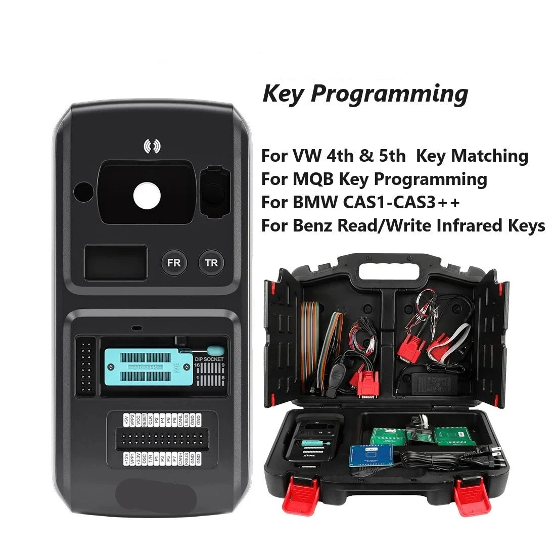 Autosleutel- en Chipprogrammeur – Sleuteltester – Transponderprogrammeerder – Immo-Tool – EEPROM-Schrijver – USB Bluetooth – 181+ Compatibel