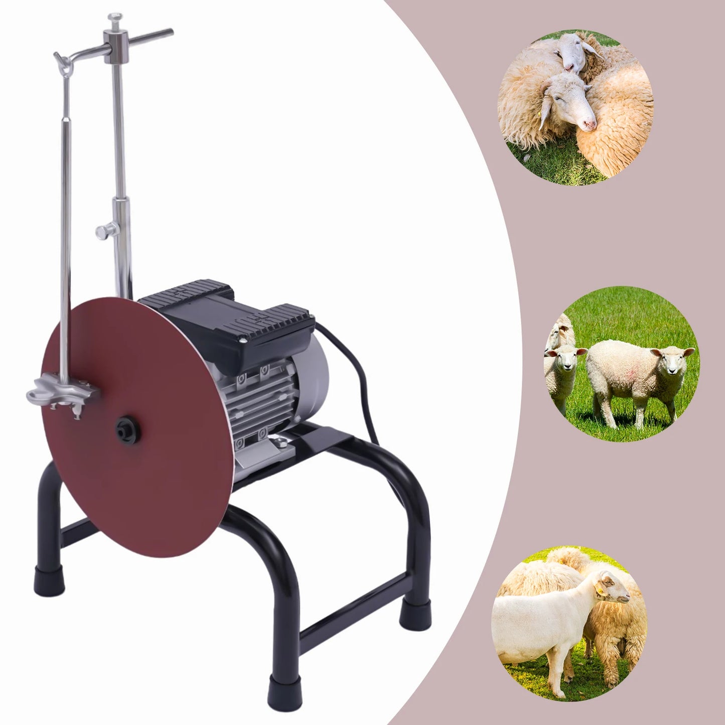 Slijpmachine Schapenschaar – Schaar Slijper – Schaarkoppen Onderhoud – Schapenscharen Scherp Maken – 480W Motor – 26 Cm Slijpschijf