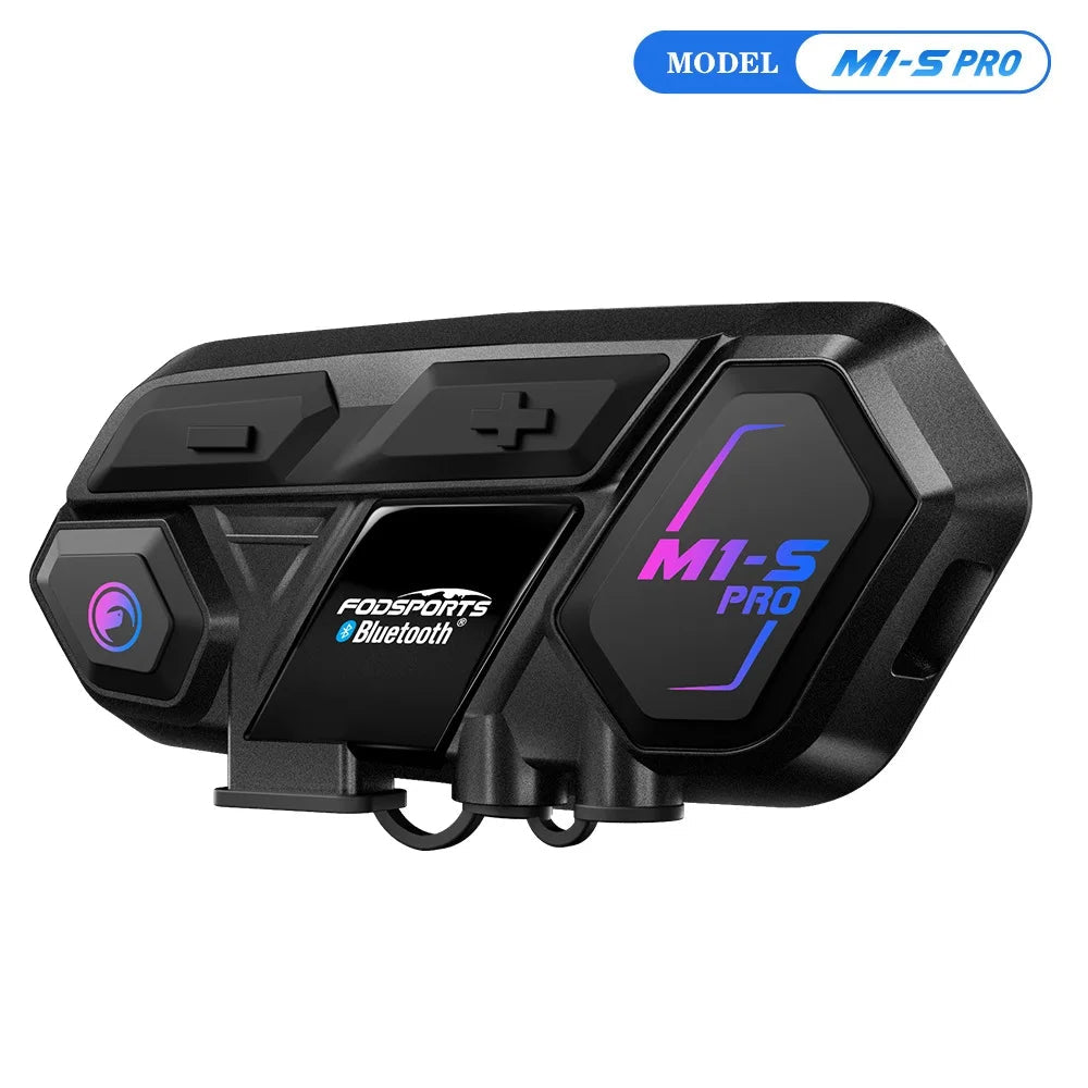 Motorfietsintercom - Helmintercom - MotorfietshelmHeadset - Bluetooth Helmintercom - Helm - Motorfietsaccessoires - 10 Riders - 2000M - QUORE
