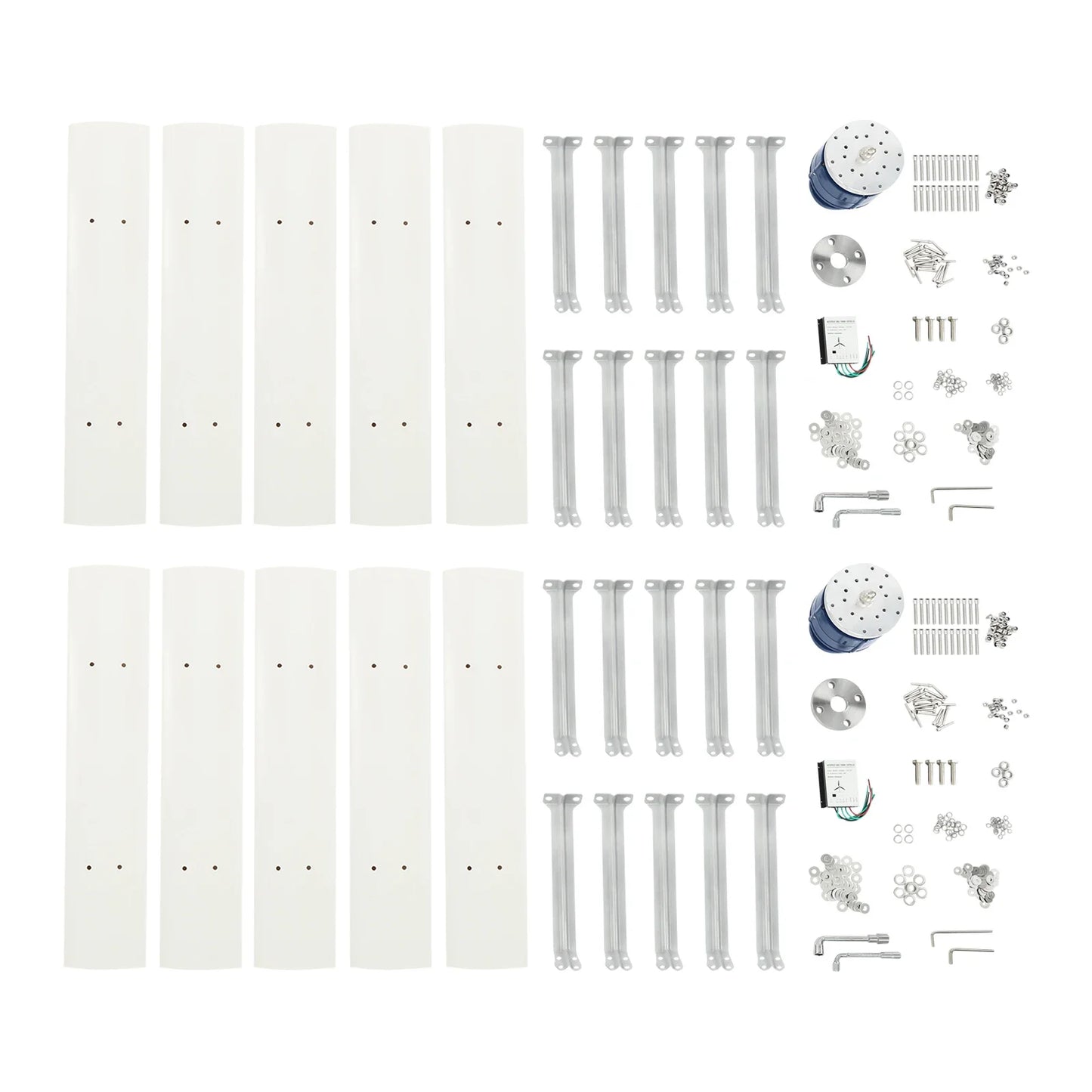 Windturbine – Windgenerator – Windmolen – Verticale As Turbine – Vijf Bladen – 12V Output – Geluidsarm En Weerbestendig