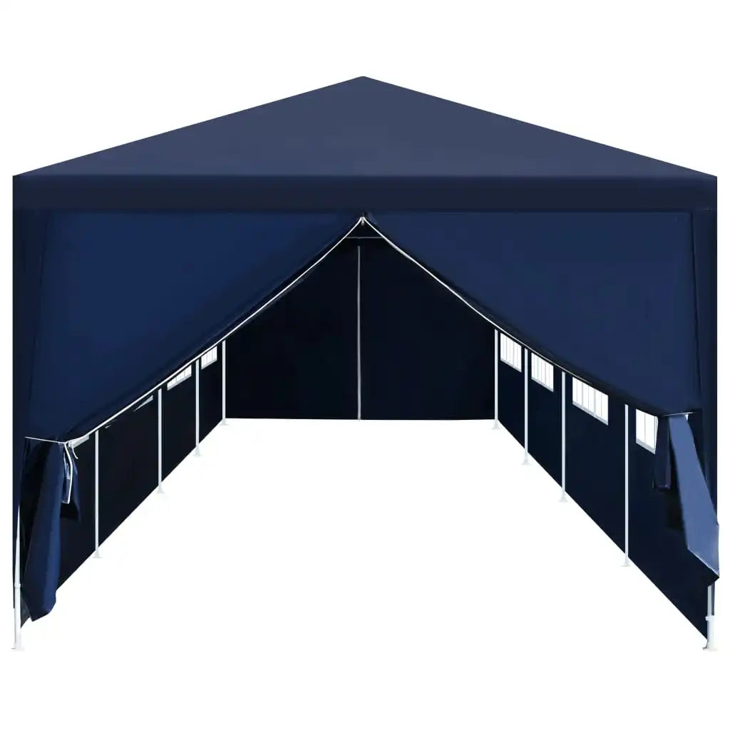 Tuinpaviljoen – Partytent – Tuitent – Overkapping – Waterdicht – 3 x 12 Meter – Roestvrij Staal Frame - Blauw