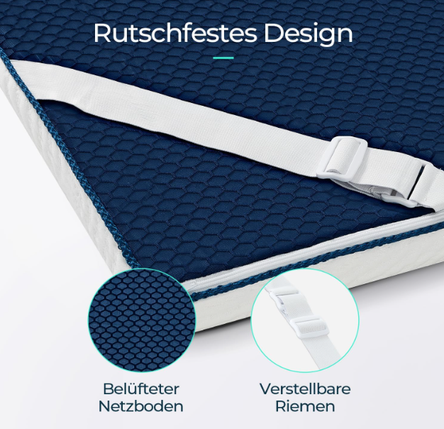 Matrastopper – Topper – Gel Topper – Matrasverbeteraar – Slaapverbeteraar – 140 x 200 cm – Gel Traagschuim – Wasbare Tencel Hoes