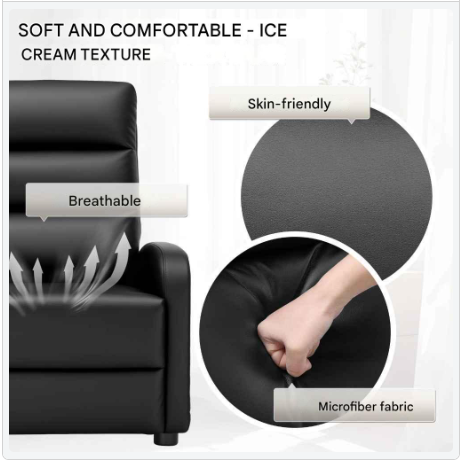Relaxstoel - Relaxstoelen - Stoelen - Loungestoel - TV Stoel - met Voetsteun - en Kussen - Verstelbare Rugleuning - Comfortabele - PU Leer - 160° Ligstand - Voor Woonkamer - Slaapkamer - Thuisbioscoop - Wit