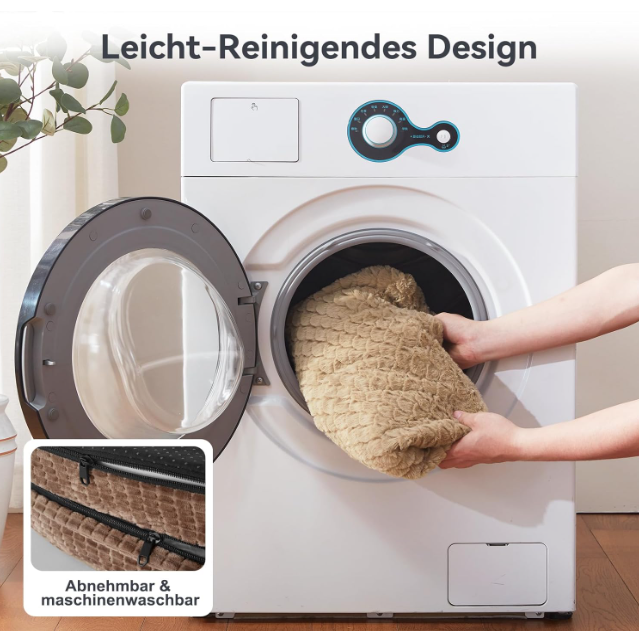 Orthopedisch Hondenbed – Hondenmand – Hondenkussen – Dog Sofa – Huisdier Bed – Extra Groot – Traagschuim Met Eierdoos-Structuur – Waterdichte Afneembare Hoes – Warm Bruin