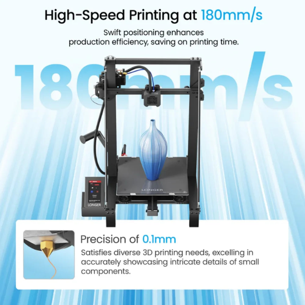 3D-Printer – 3D-Printer Hobby – 3D-Printmachine – 3D Printapparaat – Groot Printvolume – 300 X 300 X 400 Mm – Laagdikte 0,1-0,4 Mm