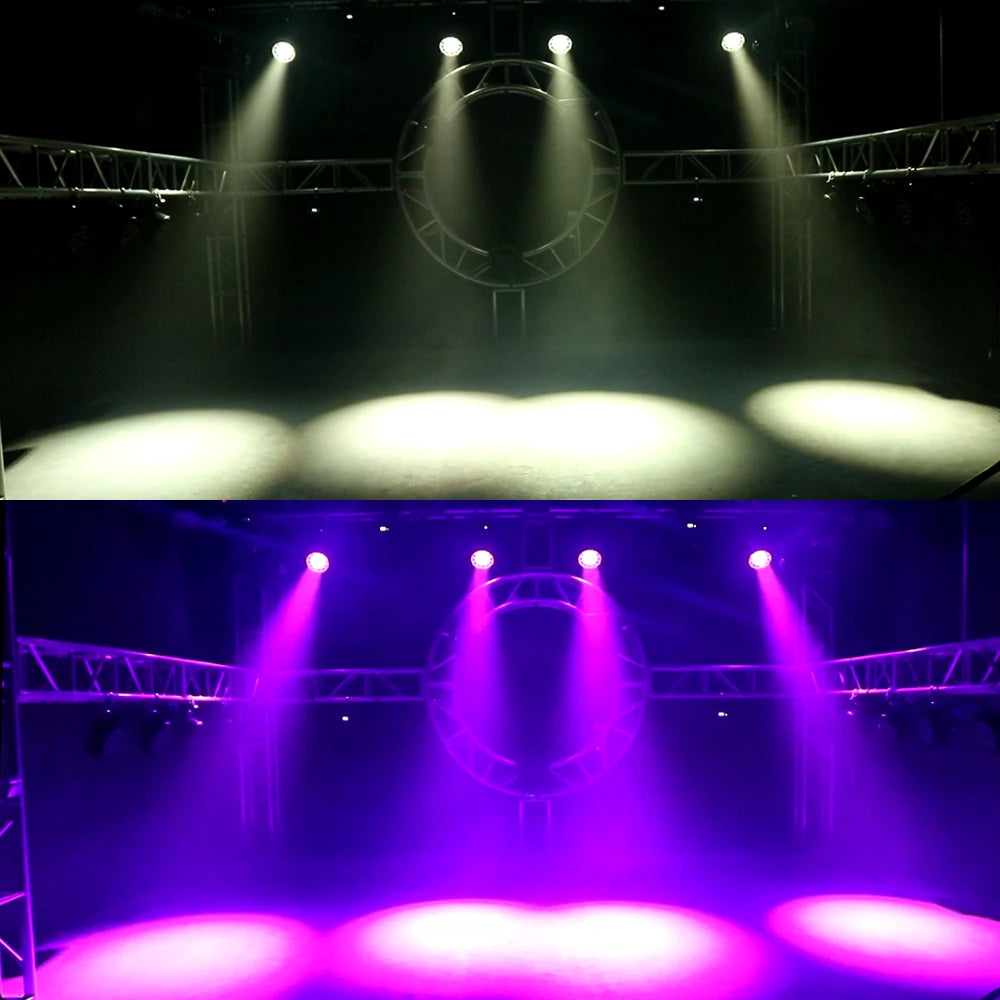 LED Wash Moving Head – LED Beam Verlichting – DJ Licht – Podiumspot – RGBW Stage Light – 2 Stuks Met Flightcase – 285W Vermogen – Instelbare Zoom 10-60°