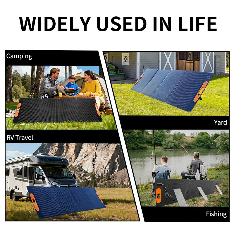 SP200 200W Portable Solar Panel 17.6V Foldable Solar Charger Flexible Solar Generator Camping RV Emergency Supply