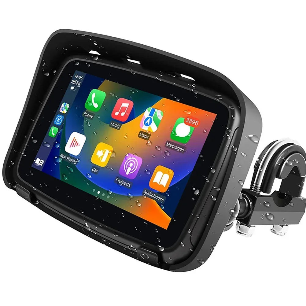 Motorfiets GPS – Motornavigatie – Draadloze Navigatie – Motorhouder – Scherm – 5 Inch HD Touchscreen – Waterdicht IPX7