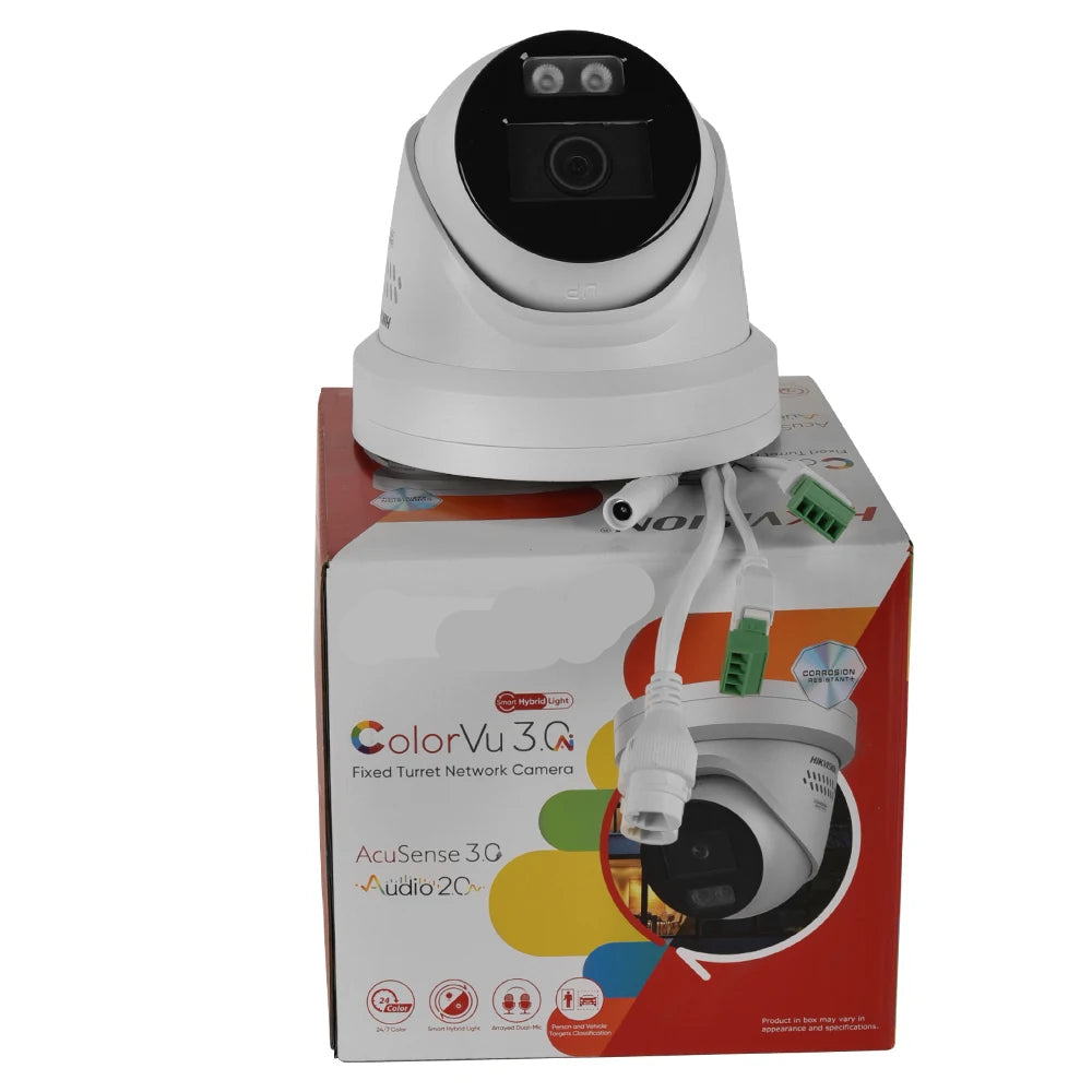 Beveiligingscamera – Bewakingscamera – IP Camera – Dome Camera – Turret Camera – 8MP Resolutie – Slimme Hybrid Verlichting Met Tweeweg Audio