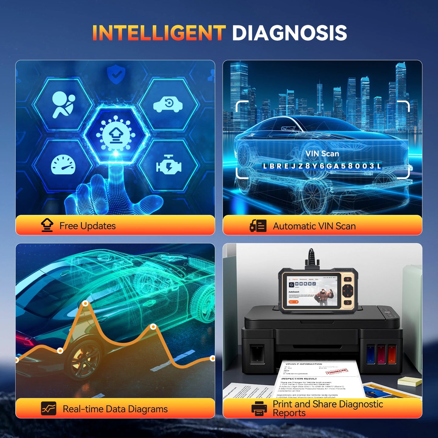 obd2 scanner – auto uitleesapparaat – diagnosecomputer – foutcode lezer – uitleesapparaat – Bi-directionele Diagnose – 12 Resetfuncties Lifetime Free Updates