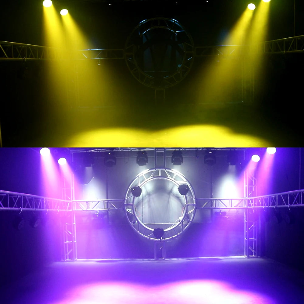 Moving Head – Lichteffect – Podiumverlichting – Discolamp – RGBW LED – 4 Stuks – 19x15W RGBW Zoom – Variabele Zoom 10°-60° - QUORE