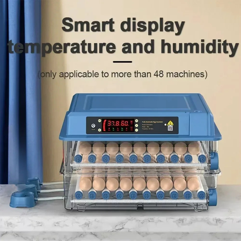 Broedmachine – Eierbroeder – Incubator – Kuikenbroedmachine – Automatische Temperatuurregeling – Verstelbare Eiertray – ABS Kunststof – 12V/220V Dual Power