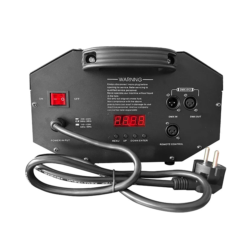 Rookmachine – Mistgenerator – Fogmachine – Podiumrookmachine – Rookmachine met Afstandsbediening – 3000W Vermogen – 12 Meter Spuitafstand – EU Plug - QUORE