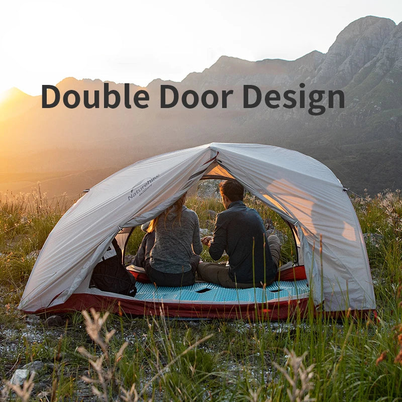 Ultralichte 2-Persoons Tent – Tweepersoonstent – Kampeertent – Trekkingtent – Buitentent – Waterdicht tot 4000 mm – Compact en Lichtgewicht – Groen