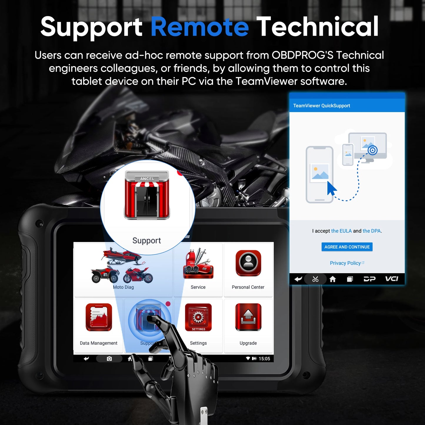 Motordiagnosetool – Motordiagnozesysteem – Motorscanner – Motordiagnoseapparaat – Foutcode Uitlezen – 7-Inch Touchscreen – Wi-Fi Connectiviteit