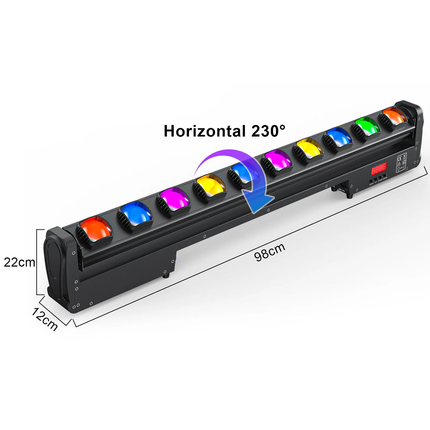 RGBW LED Moving Head Spotlights – DJ Verlichting – Podiumlampen – Feestverlichting – Disco Lights – Set van 2 met EU-Stekker – 250W Krachtige RGBW LEDs – 2° Scherpe Lichtbundel - QUORE