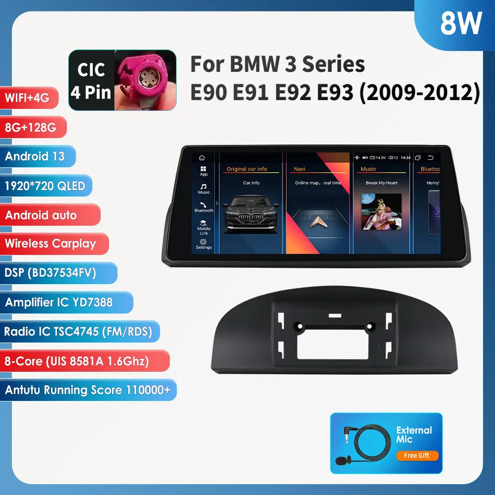 Autoradio – Car Radio – Multimedia Stereo – Auto Radio – GPS Navigatie – 10,25 Inch Touchscreen – Android 13 Besturingssysteem