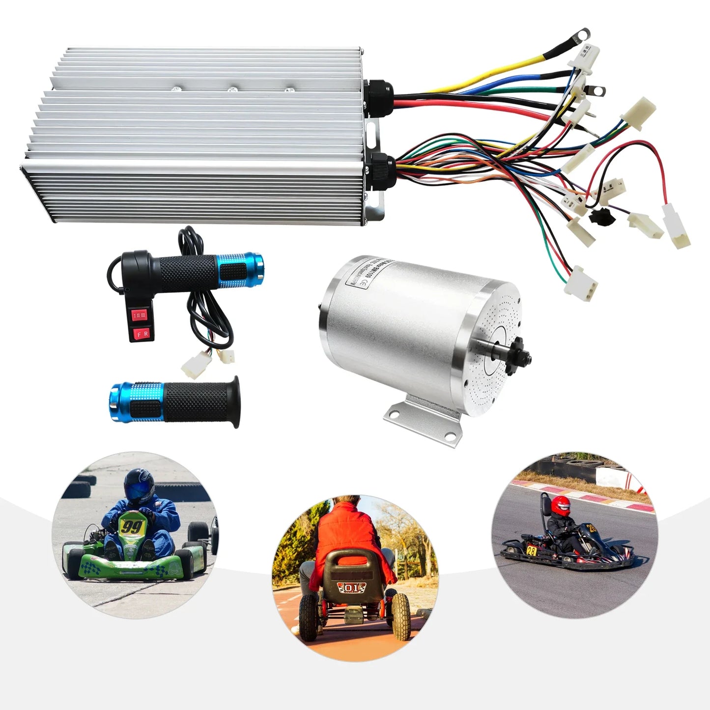 Brushless Motor Kit – Elektrische Motor – E-bike Motor – Scooter Motor – 3000W Vermogen – Aluminium Behuizing