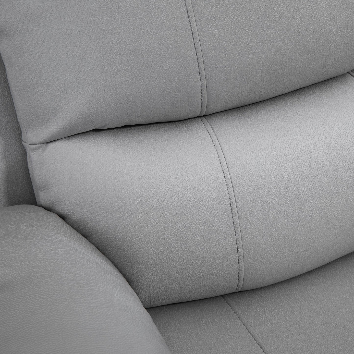 Relaxfauteuil – Relaxstoel – Zitzetel – Tv-stoel – Fauteuil Grijs – Verstelbare Rugleuning – Draaibare Voetensteun