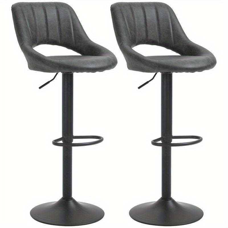 Barkruk – Barstoel – Keukenstoel – Draaibare Stoel – Barkruk Hoogte Verstelbaar – Ergonomisch Foam Zitkussen – Stevig Metalen Frame – Makkelijk Schoon Te Maken