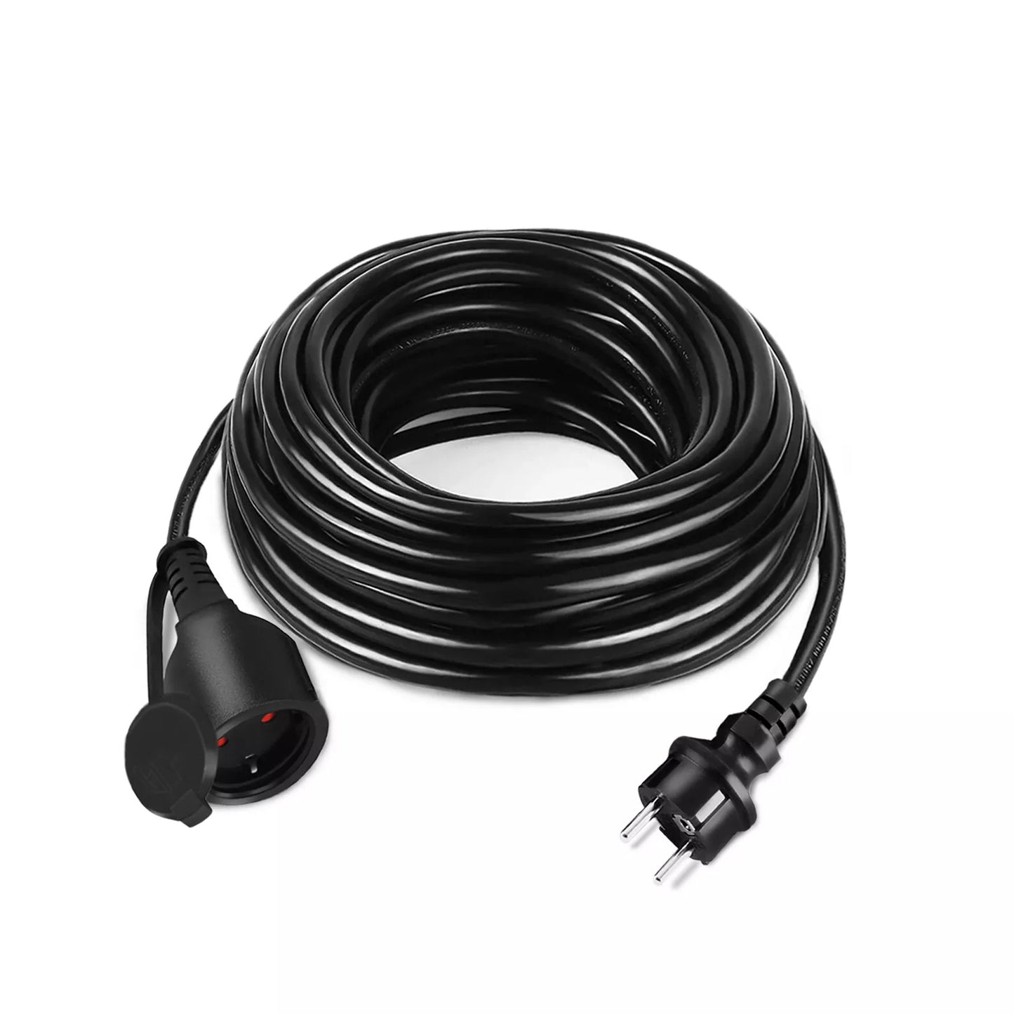 Verlengsnoer – Verlengkabel – Verlengsnoer Eurostekker – Stroomkabel – Kabel verlengstuk – 30 meter – Hoogwaardige PVC kwaliteit