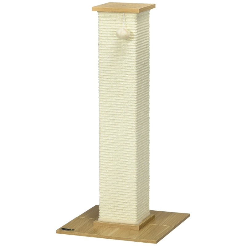 Krabpaal – Kattenkrabpaal – Kattenmeubel – Kattenboom – Krabtoren – Compact 80 cm Hoog – Natuurlijk Sisalmateriaal