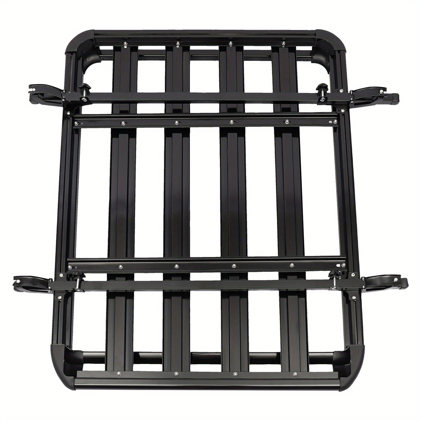 Aluminium Dakdrager – Dakrek – Bagagedrager – Roof Rack – Auto Drager – Zwart – Staal – 127 x 97 cm – Max 68 kg Load Capacity
