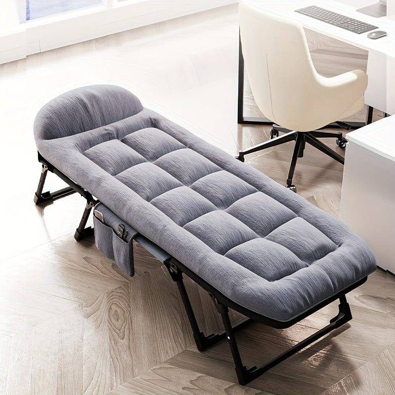 Opvouwbaar Bed – Inklapbaar Bed – Vouwbed – Campingbed – Logeerbed – Ruimtebesparend Ontwerp – Stevig Metaalframe – Oxford Stof – Geschikt Tot 1,90 Meter – Gebruik Binnen en Buiten