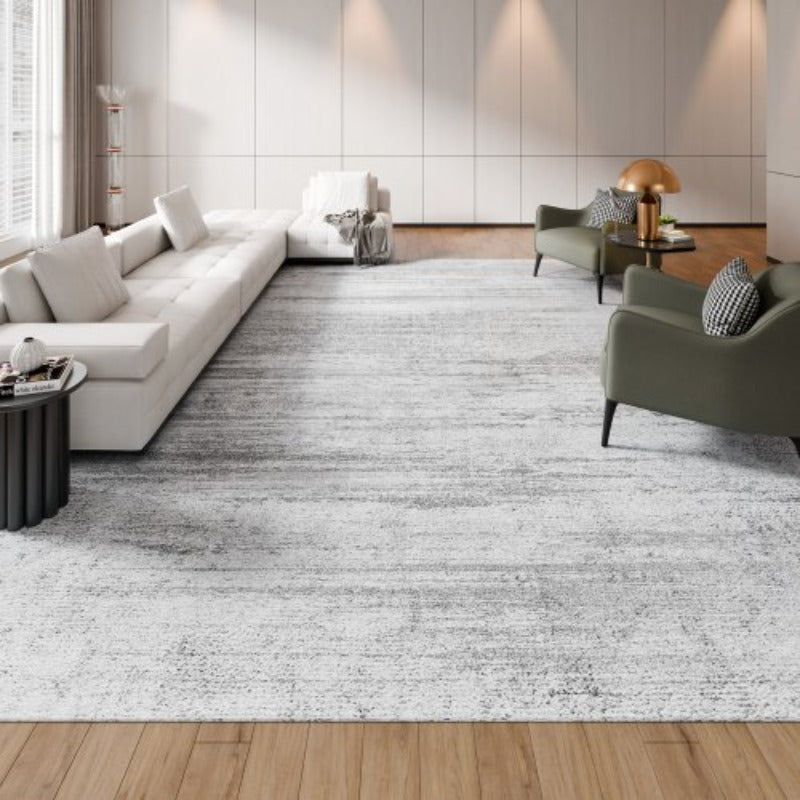 vloermat – vloerkleed – tapijt – vloerbedekking – mat – extra groot formaat – anti-slip – wasbaar – modern design – zacht grijs – zwaar en duurzaam