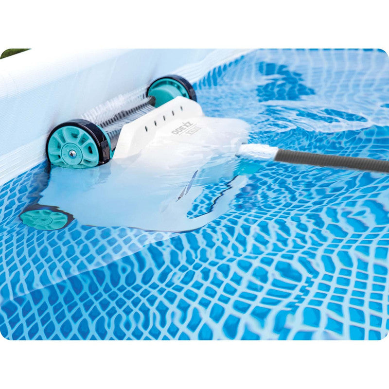 Automatische Zwembadreiniger – Zwembadstofzuiger – Bodemreiniger – Wandraamreiniger – Zwembadstofzuiger Zonder Elektriciteit – Werkt Op Waterstroom – 6,5 Meter Slang – 1,8 Liter Opvangcapaciteit