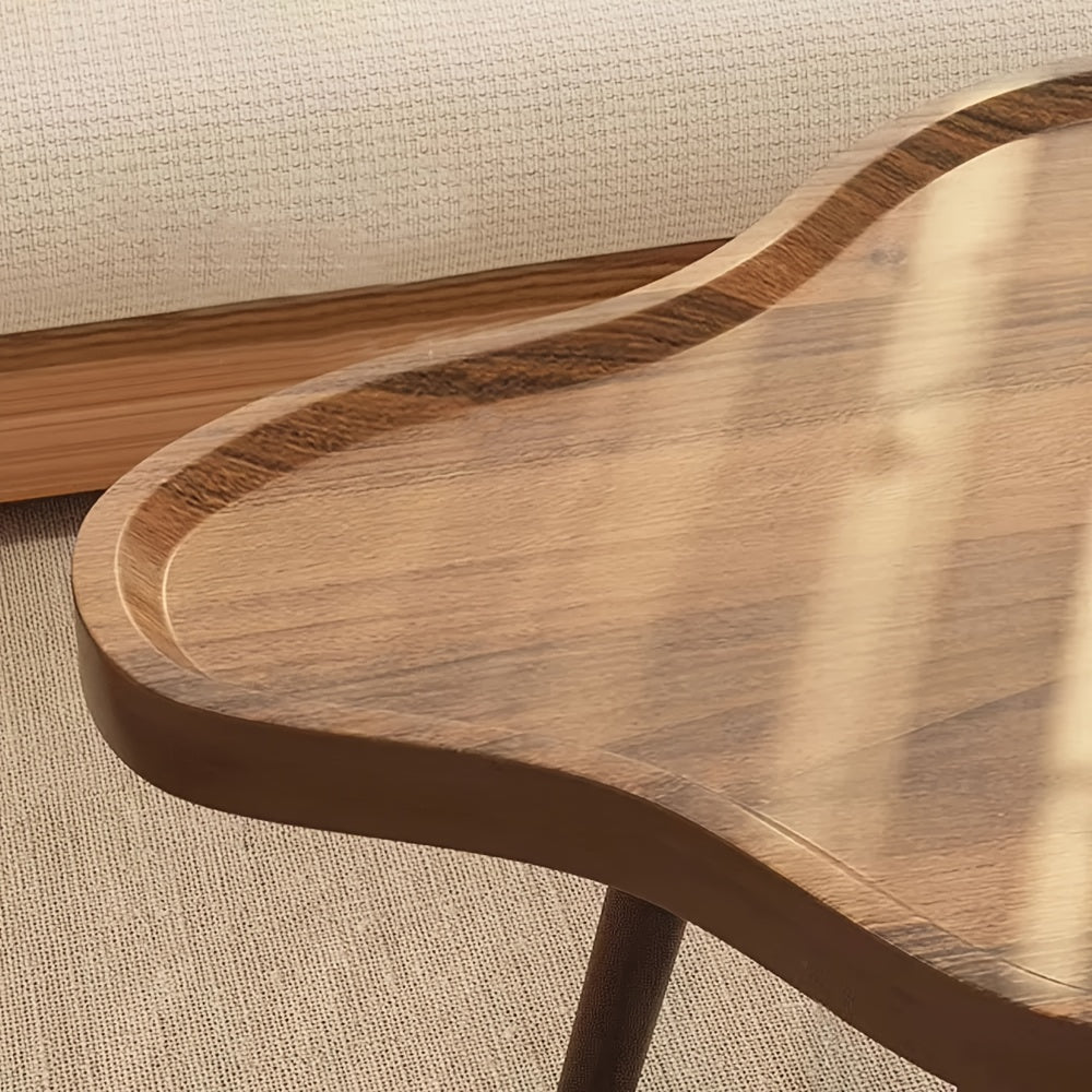 Salontafel – Koffietafel – Woonkamertafel – Bijzettafel – Theetafel – Walnoothout & Kunstboard – Modern Minimalistisch Design – Compact 120x60x48 cm
