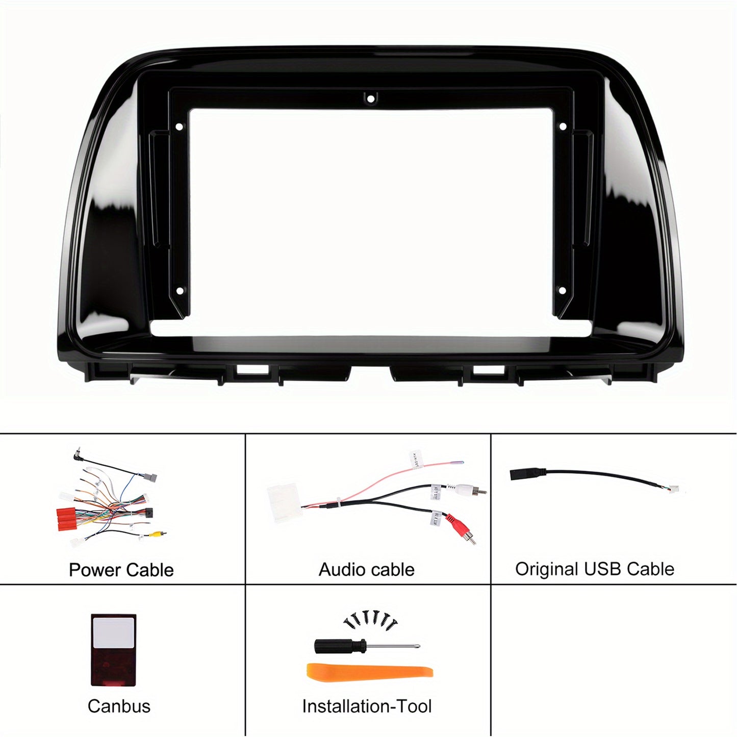 Android 15 Autoradio – Car Stereo – Multimedia Systeem – Navigatie Unit – GPS Radio – 9 Inch HD Touchscreen – Draadloze CarPlay & Android Auto – AHD Achteruitrijcamera & Canbus Integratie