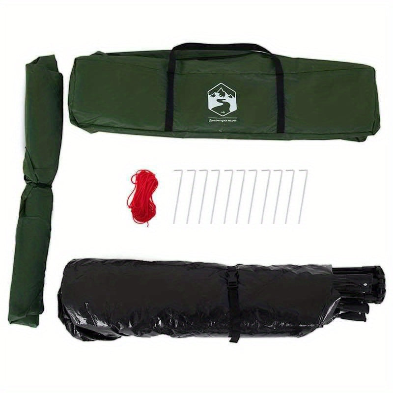 4-Persoons Tent – Familie Tent – Kampeertent – Outdoor Tent – Groene Tent – Quick-Open Systeem – Weerbestendig Polyester